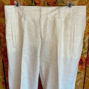 Banana Republic Jackson Fit size 6 long linen pants